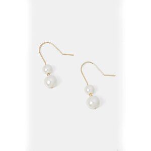 Lauren Ralph Lauren Gold Tone Pearl Double Drop Earrings